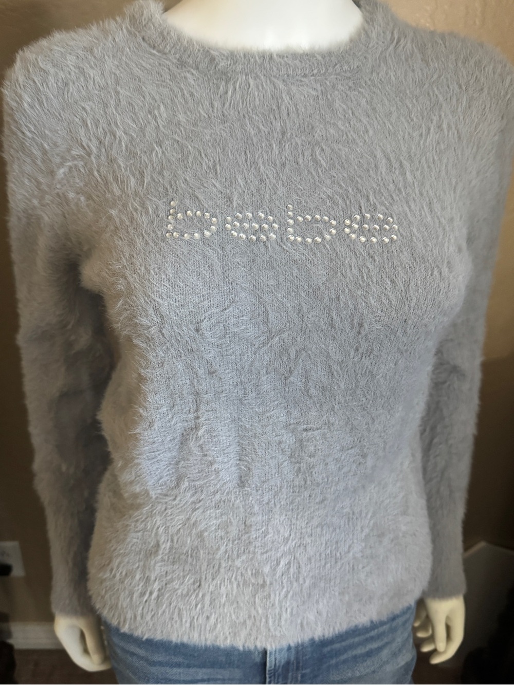 Bebe gray sweater medium